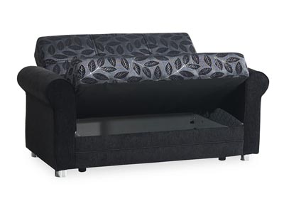 Rio Grande Black Chenille Love Seat,Ottomanson (Previously Casamode)